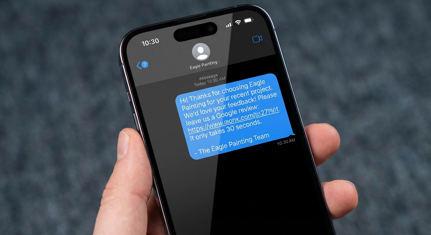 SMS Review Request Example