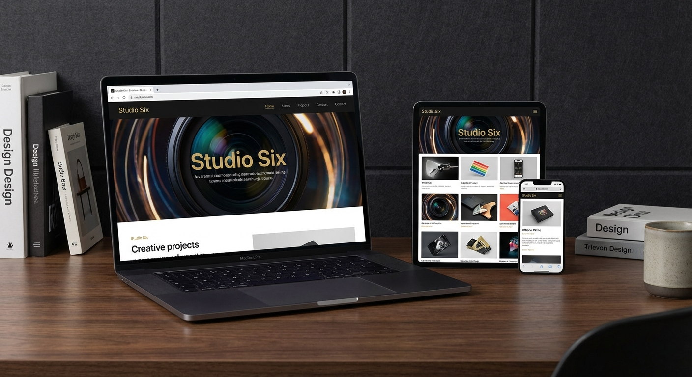 Studio Six Website Mockup